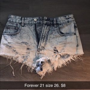 Name brand jeans and shorts. All like new. Sizes and price on pictures.